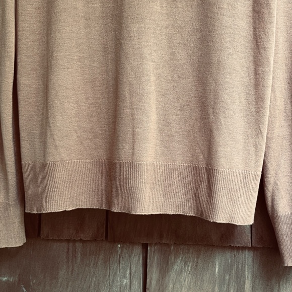 ZARA Knit Soft Sweater Camel Crew Neck Pullover JUMPER Raglan Long Sleeves M - Picture 12 of 12